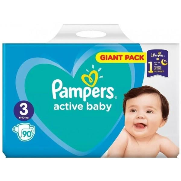 Подгузники Pampers Active Baby 3 6-10 кг 90 шт. (949455)