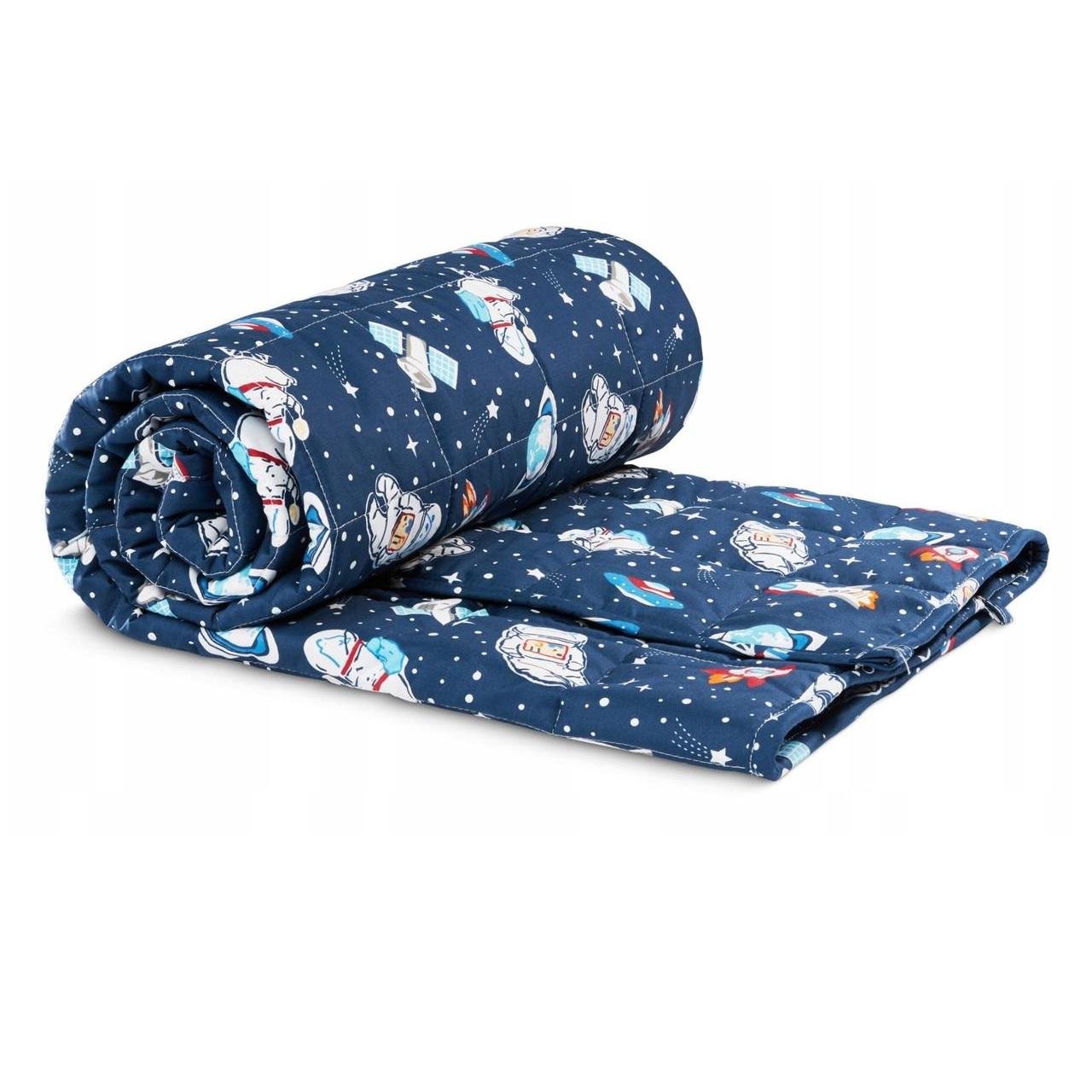 Ковдра дитяча обтяжена 4fizjo 4 кг 100x150 см Blue (P-5905973403542)