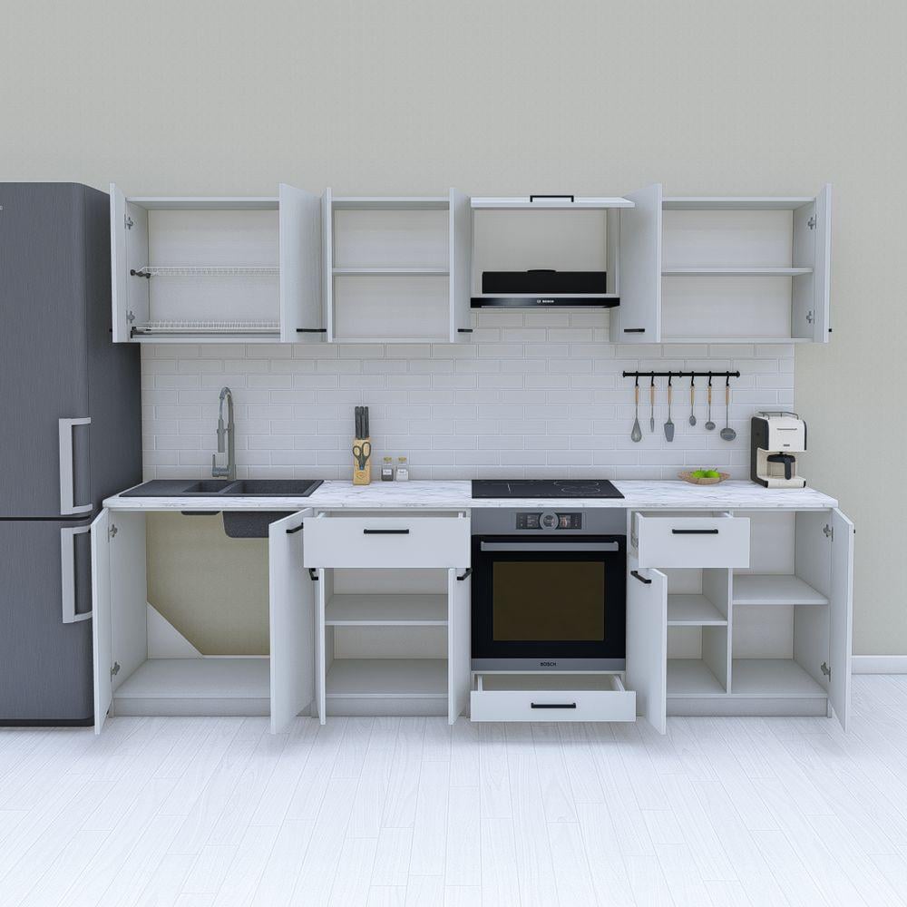 Готовая кухня линейная 2,8 м (МП32) - фото 2 Готовая кухня линейная 2,8 м (МП32) - фото 2