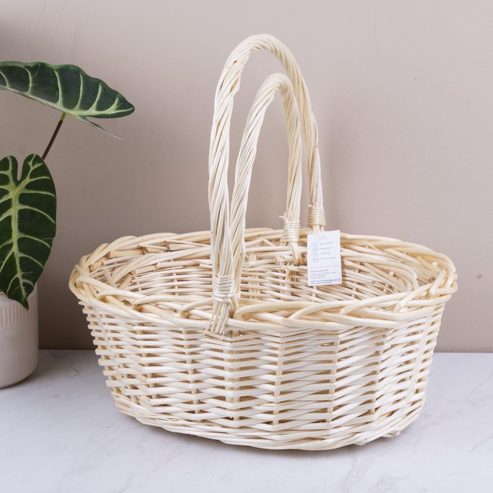 Набор корзин 2 шт. овальные отбеленные (2319-1) Набор корзин 2 шт. овальные отбеленные (2319-1)