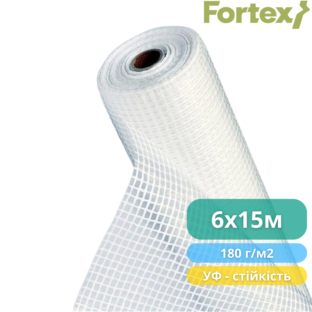 Пленка полиэтиленовая армированная Fortex 6x15 м 90 м2 180 г/м2 Прозрачный (3500074) - фото 16