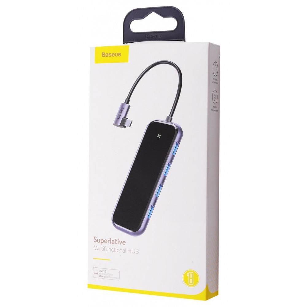 Хаб BASEUS Multi-functional Type-C to 4xUSB3.0+PD - фото 4