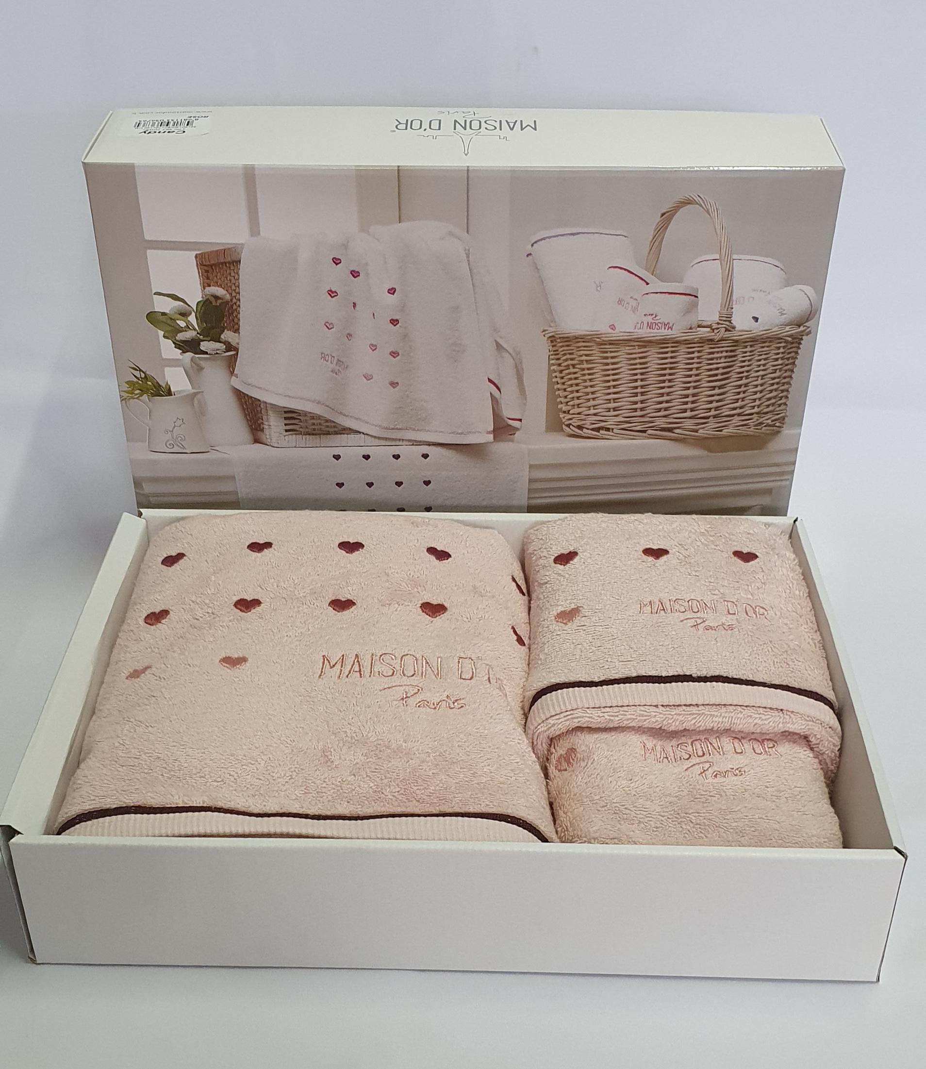 Рушники Maison D'or 3 шт. Candy Love Rose (CN2687) Рушники Maison D'or 3 шт. Candy Love Rose (CN2687)