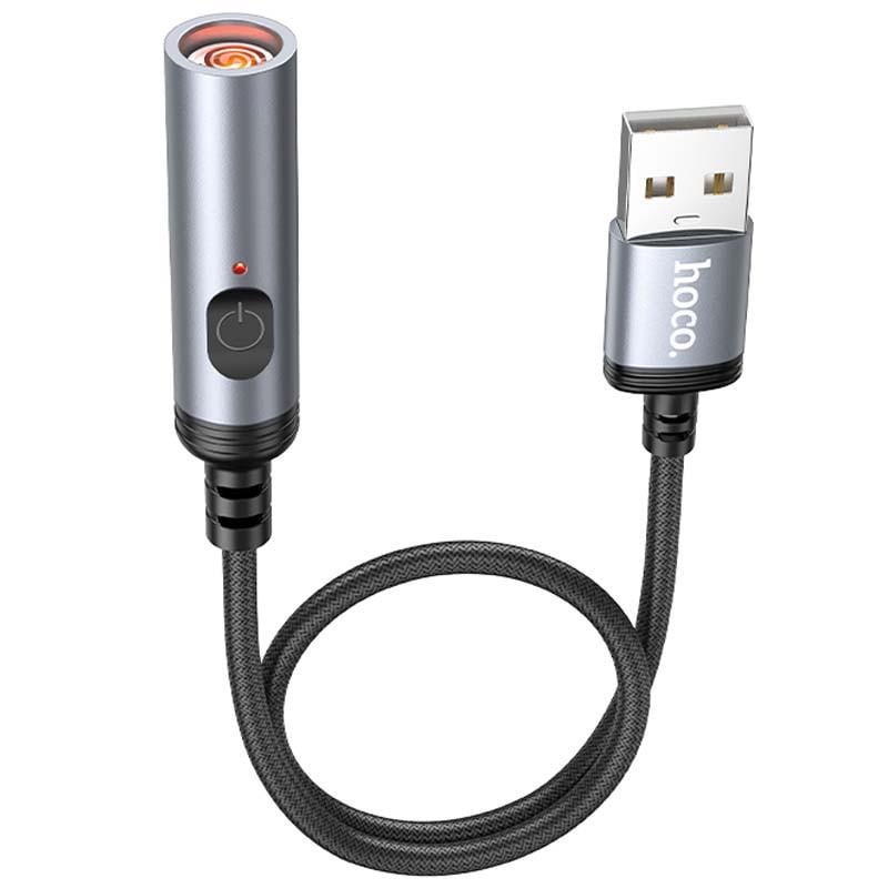 Запальничка портативний Hoco UA30 USB Black (00000073150_1)