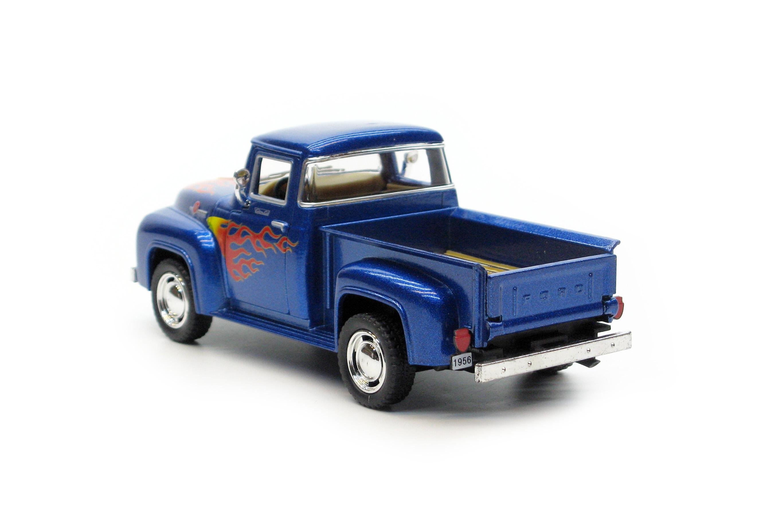 Машина металлическая KT5385F Ford F-100 Pickup with printing 1956 - фото 3