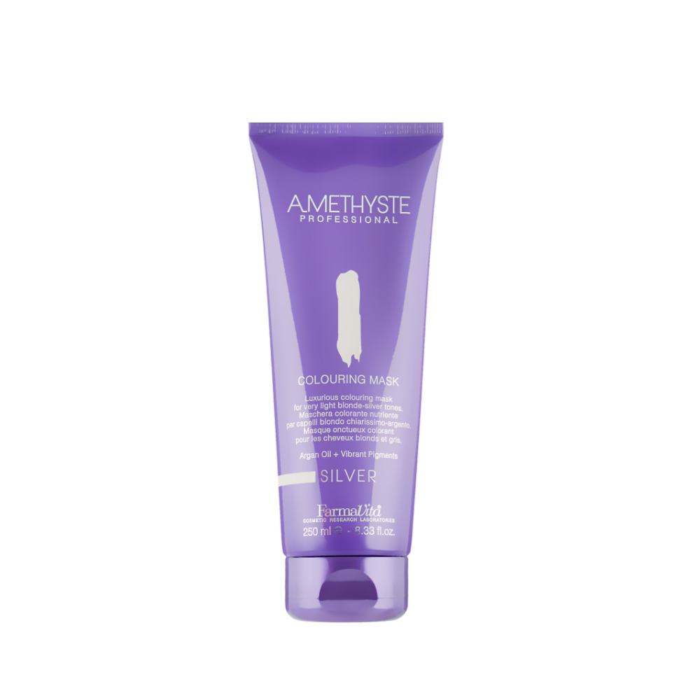 Маска для волосся тонувальна сріблястих відтінків Farmavita Amethyste Colouring Mask Silver 250 мл