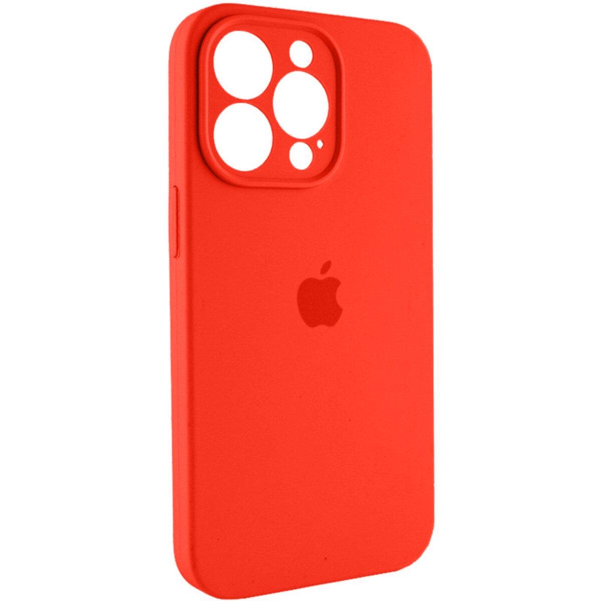 Чохол для смартфона Silicone Full Case AA Camera Protect for Apple iPhone 14 Pro Red