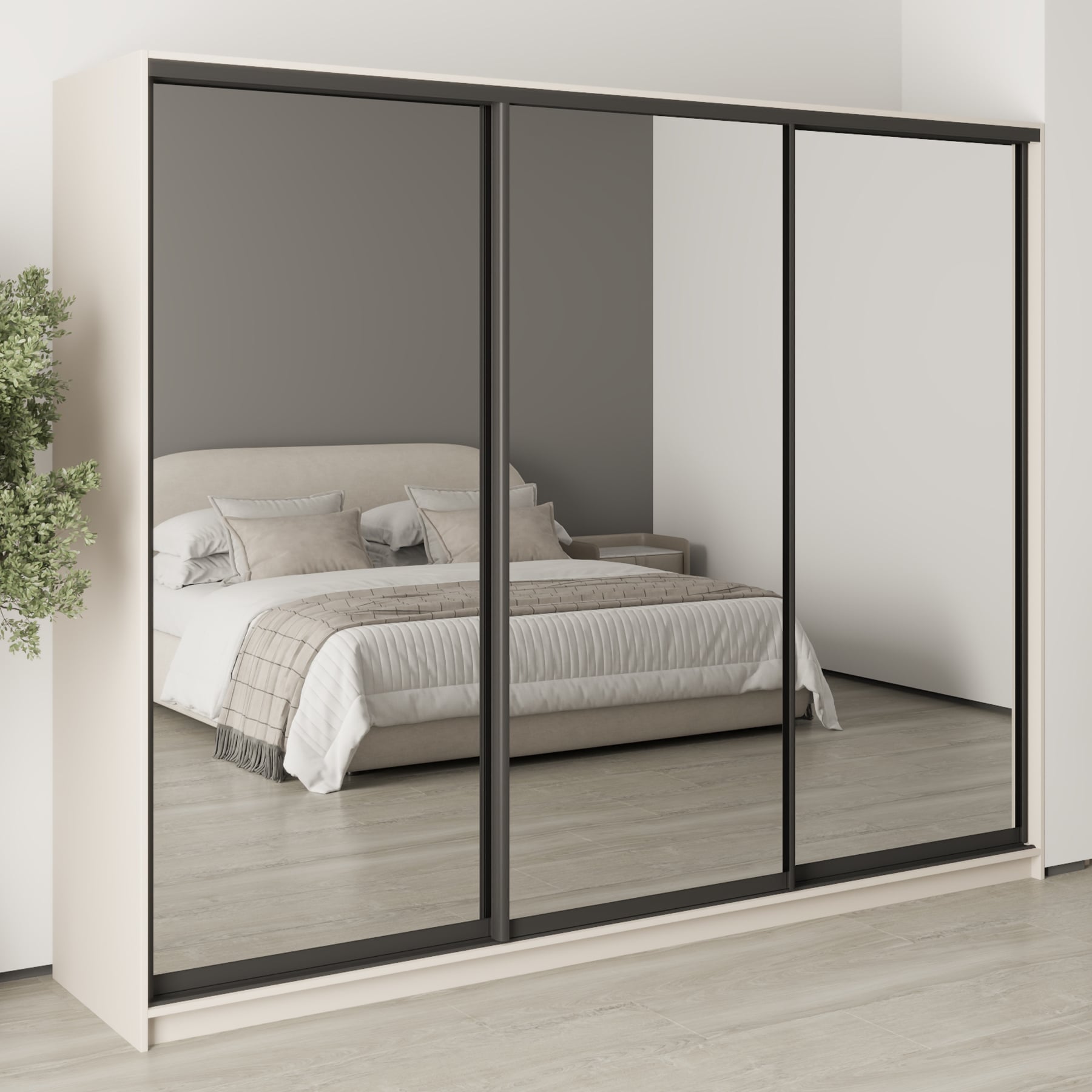 Шкаф-купе трехдверный Mebel Star Комбо BG MBS-9306 260х60х210 см Кашемир (1009295) Шкаф-купе трехдверный Mebel Star Комбо BG MBS-9306 260х60х210 см Кашемир (1009295)