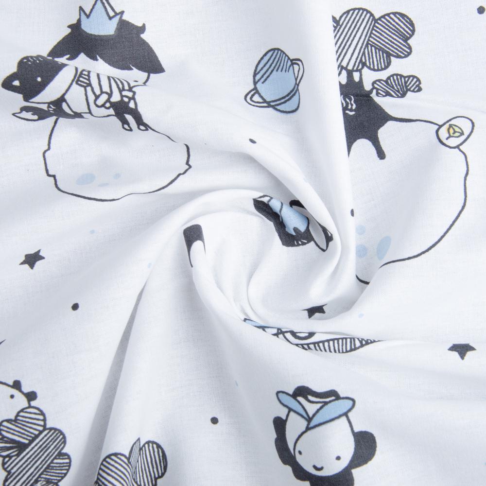 Тканина для постільної білизни V-23230/2 Маленький принц бязь ранфорс 2,4 м Сірий (19996)