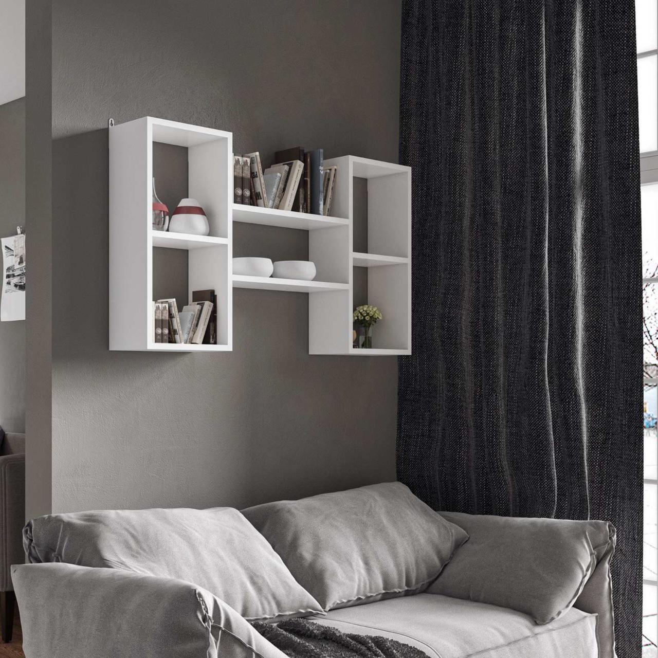 Полка навесная Moreli T 11 101х18х60 см Белый (24138809)