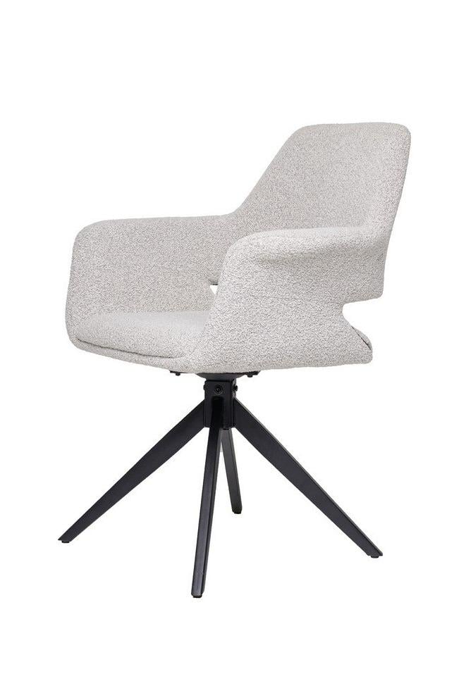 Стул поворотный Vetro Mebel R-75 металл/ткань букле Черный