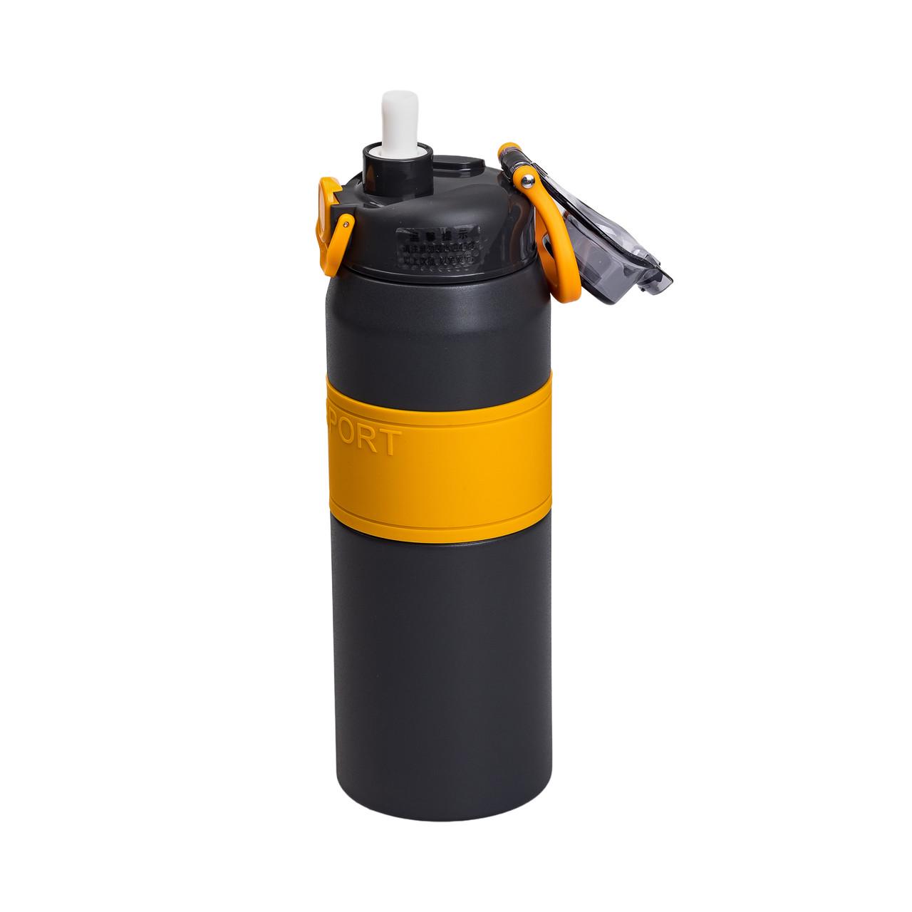 Термос нержавеющая сталь с мундшт.ом 0,8 л Черный (5436) - фото 5