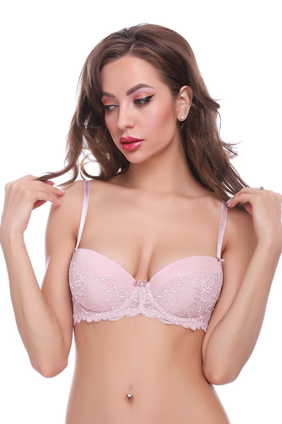 Бюстгальтер push-up Dimanche Lingerie 70D Рожевий (63013)