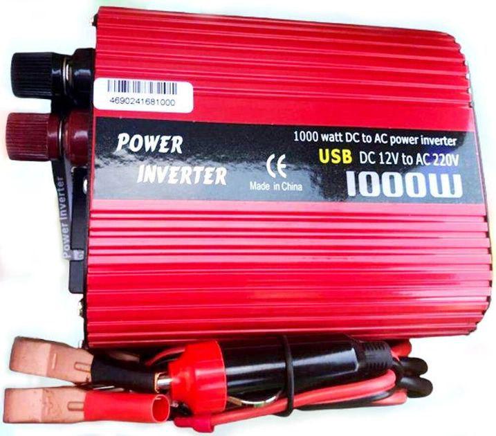 Автомобільний інвертор Wimpex 1000W 12V-220V (12360351)