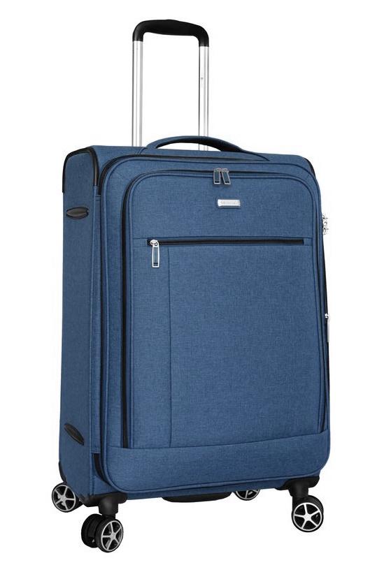 Чемодан Snowball 31104 L тканевый 80х49х30 см 104/16 л Синий