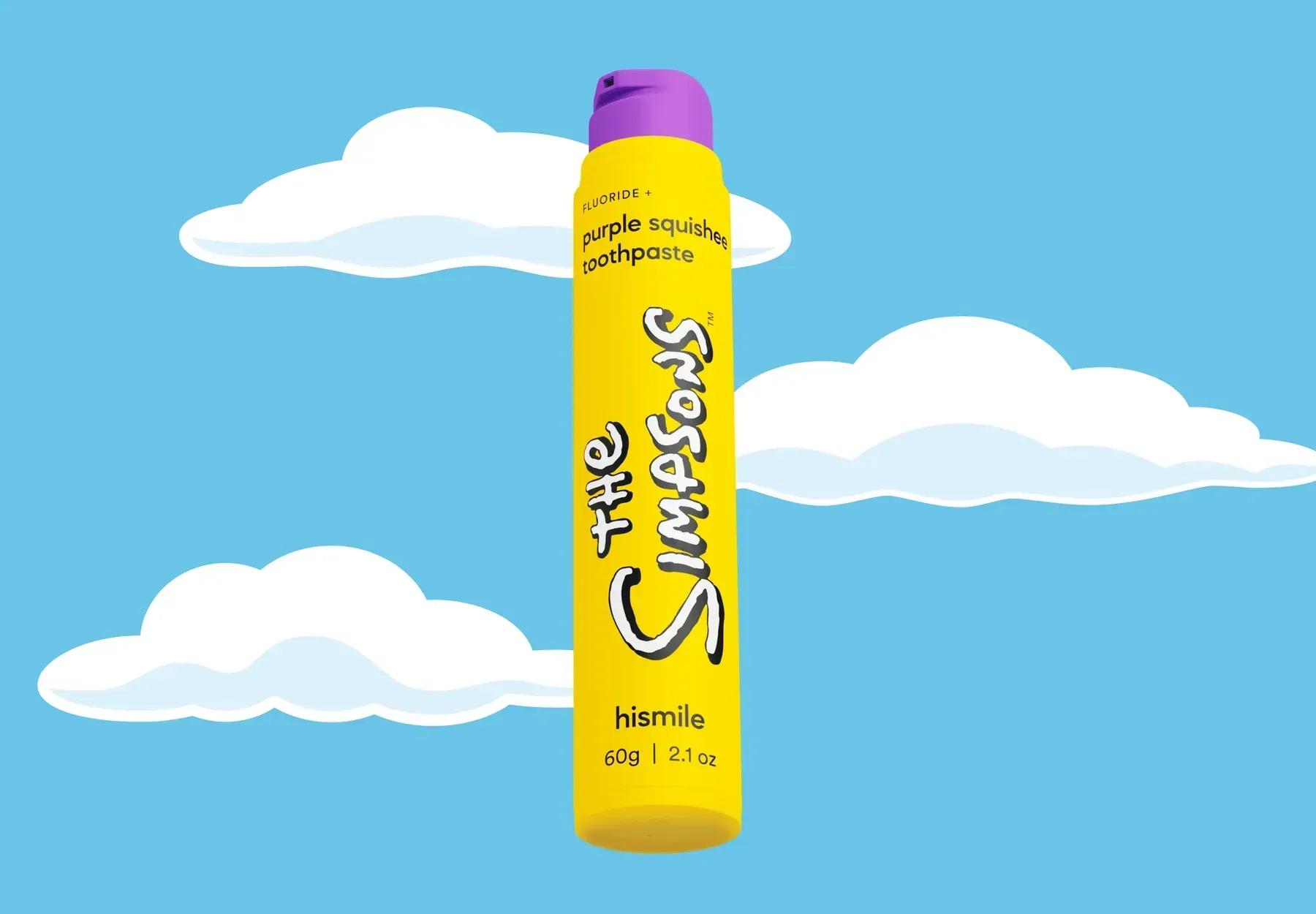 Зубная паста Hismile The Simpsons Purple Squishee Toothpaste для мягкого отбеливания 60 г (29511086) - фото 3