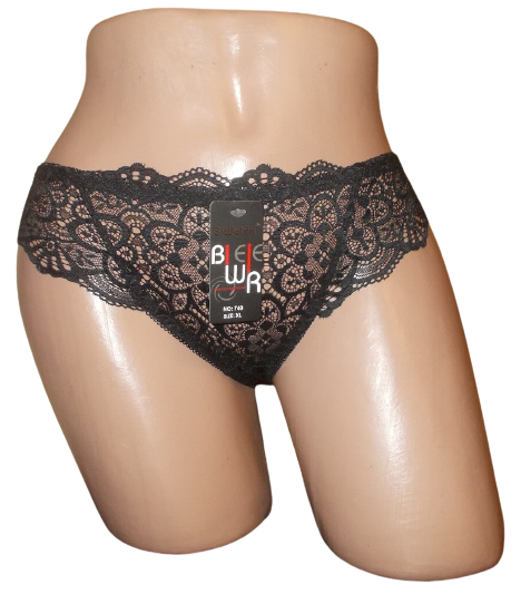 Трусы ажурные Biweier 740 3XL Черный