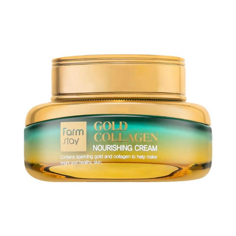 Живильний антивіковий крем FarmStay Gold Collagen Nourishing Cream 55 мл (8809635230491) - фото 1