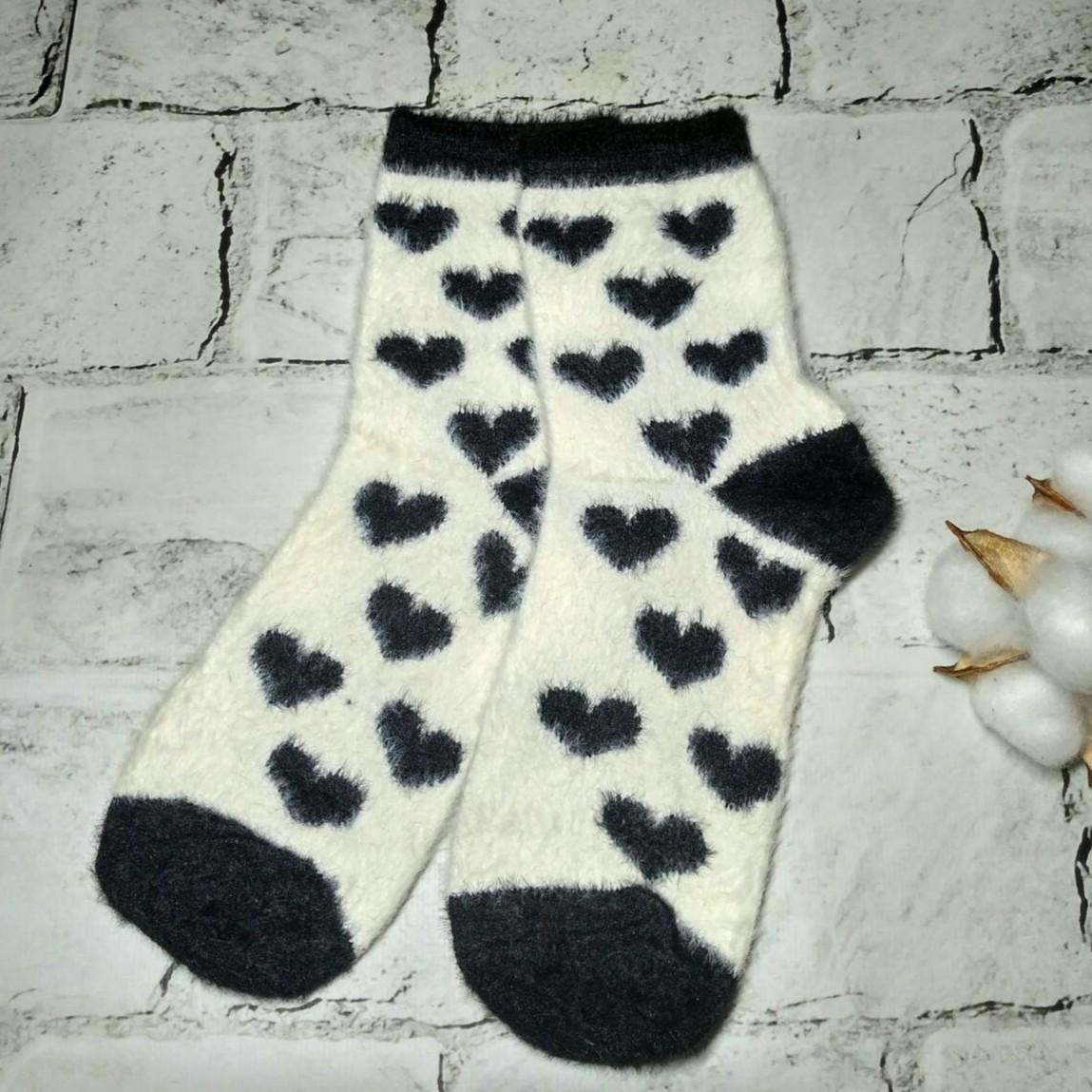 Термоноски женские Сердце норка/кашемир р. 37-41 (C0508-2)