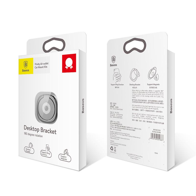 Кільце-тримач Baseus Privity Ring Bracket для смартфона Чорний (SUMQ-01) - фото 9 Кільце-тримач Baseus Privity Ring Bracket для смартфона Чорний (SUMQ-01) - фото 9