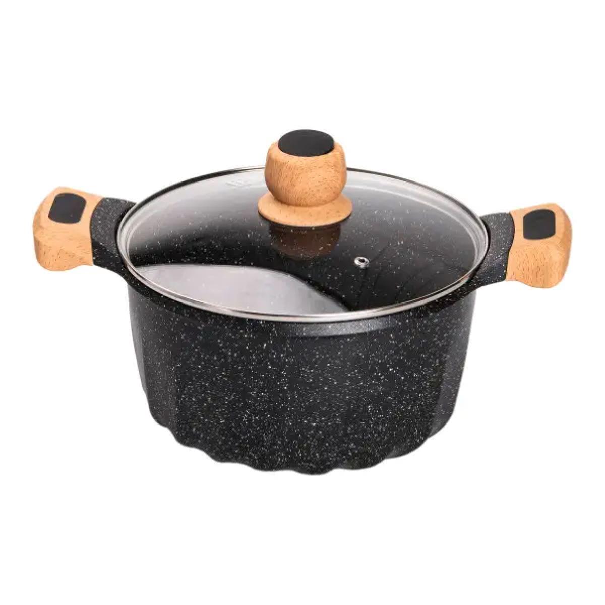 Набор посуды MGC кастрюли с толстодонной алюминиевой лопаткой и половником Черный (5139) - фото 9 Набор посуды MGC кастрюли с толстодонной алюминиевой лопаткой и половником Черный (5139) - фото 9