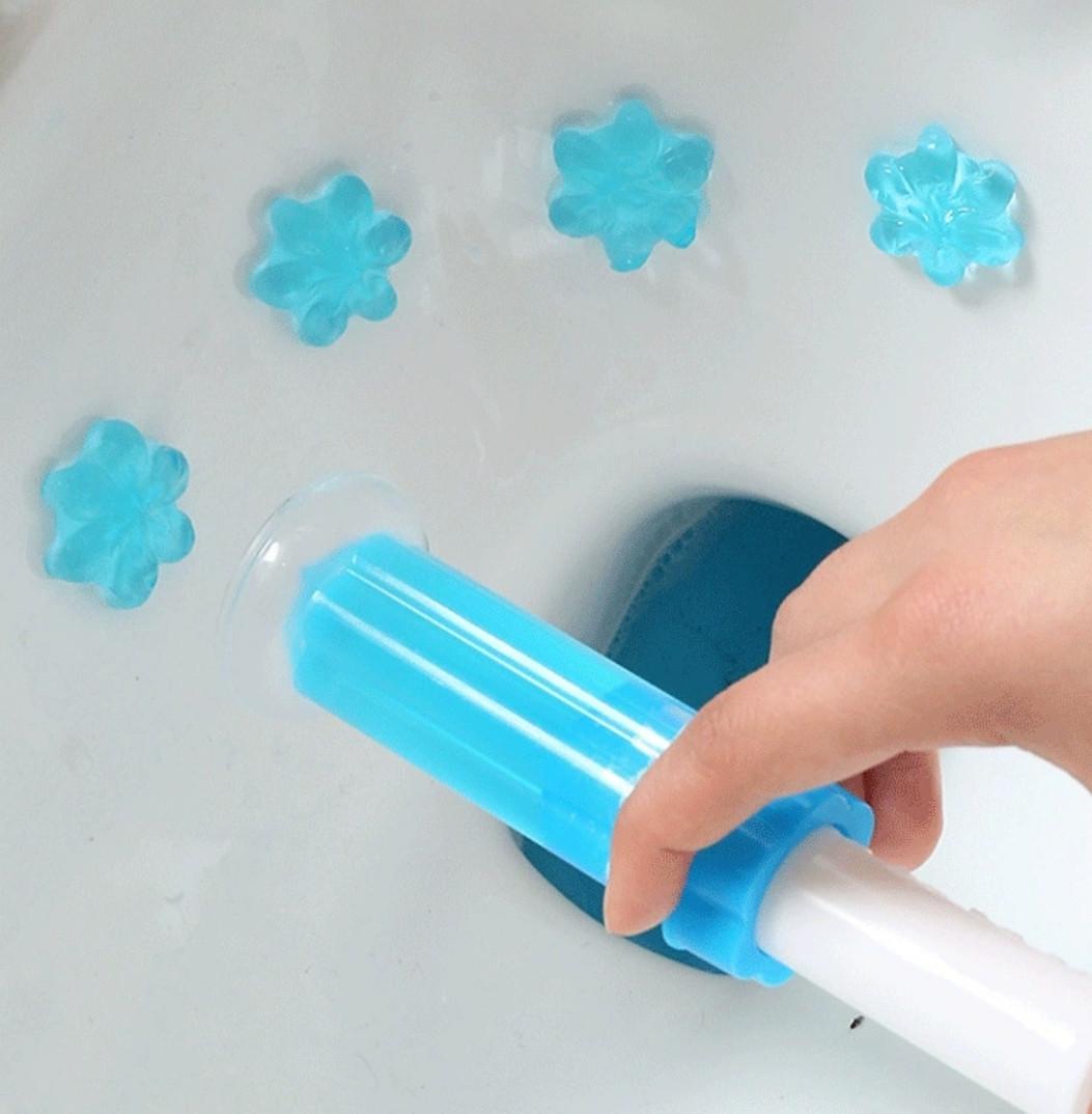 Освіжувач-очищувач для унітазу гелевий з дозатором Лимон (2582923029) - фото 2