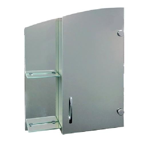 Зеркальный шкаф с открытыми полками "Эконом" №265 650x500x130 мм