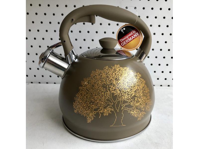 Чайник с свистком для индукционной плиты Edenberg EB-1956 2 л Оливковый (2530556718) Чайник с свистком для индукционной плиты Edenberg EB-1956 2 л Оливковый (2530556718)