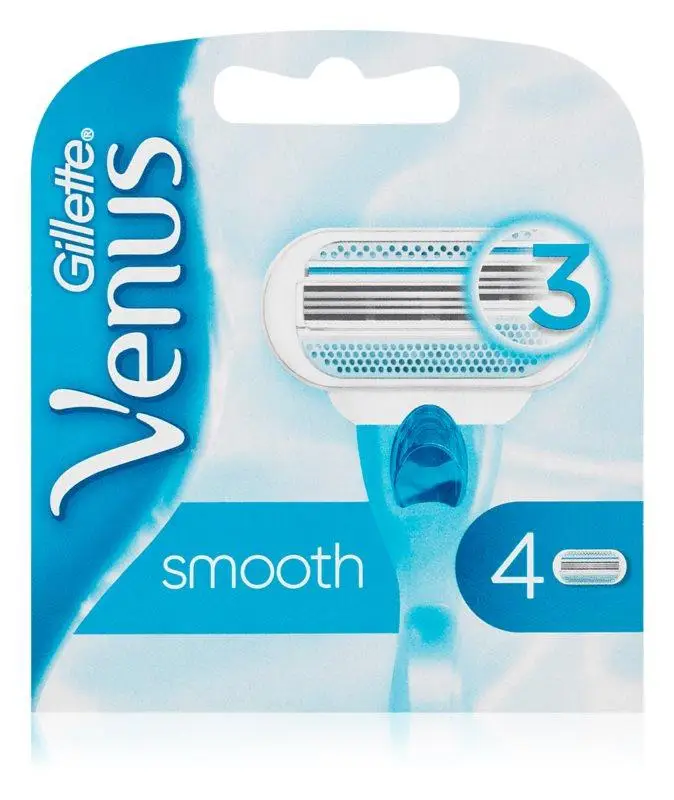 Сменные кассеты для бритья Gillette Venus Smooth 4 шт. (GVS4)