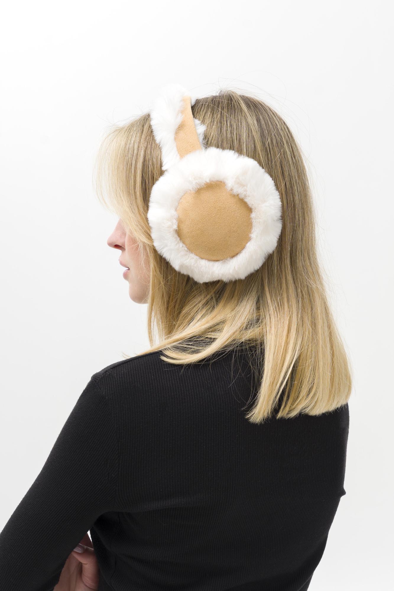 Наушники женские с замшей Without Ttiumf Beige (8056057)