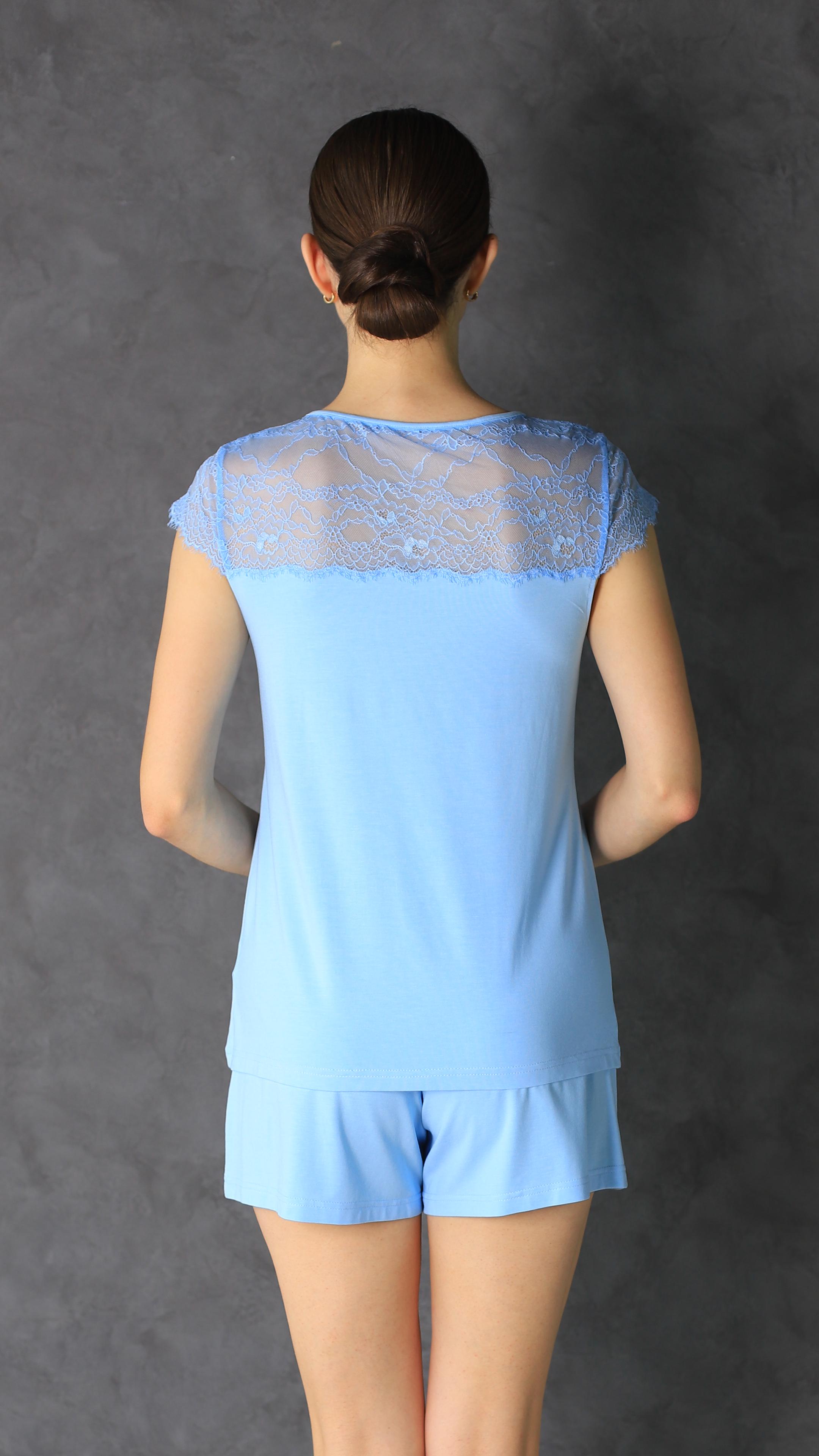 Піжама жіноча комплект Ellen Ariadna 2071/05/01 S Блакитний