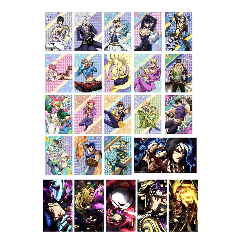 Стикеры наклейки аниме Невероятные приключения ДжоДжо А3 лист (stik_167)