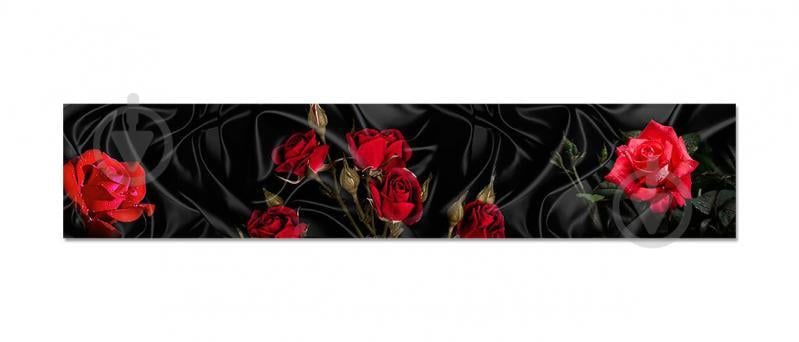 Наклейки кухонный фартук  Zatarga  " Роза Tassin " 600х3000 мм Красный (Z180135/2)