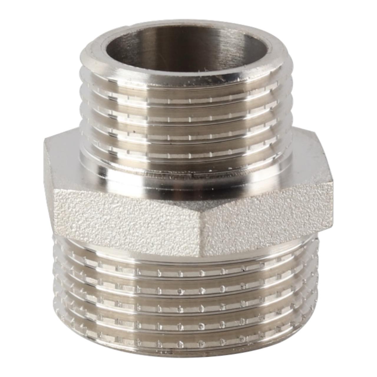 Ниппель редукционный REIGER 1/2"х 3/8" никель (00-00009427)