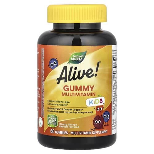 Мультивітаміни для дітей Nature's Way Alive! Kids Complete Multivitamin 60 Gummies (NWY-15788)