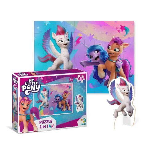 Пазлы 2в1My little pony, с фигуркой 60 элементов (2987466894)