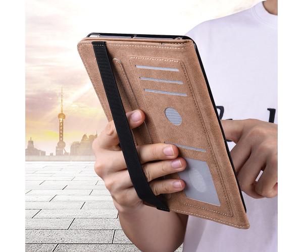 Чeхол-книжка кожаный Retro Frosted Stripe для Lenovo Tab P12 Синий - фото 6 Чeхол-книжка кожаный Retro Frosted Stripe для Lenovo Tab P12 Синий - фото 6