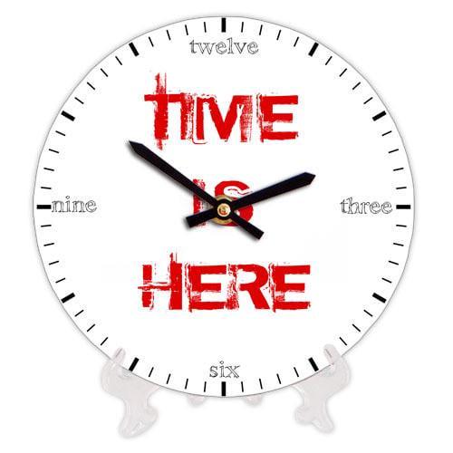 Часы настенные круглые Presentville Time is here 18 см (CH18 P 15S150)