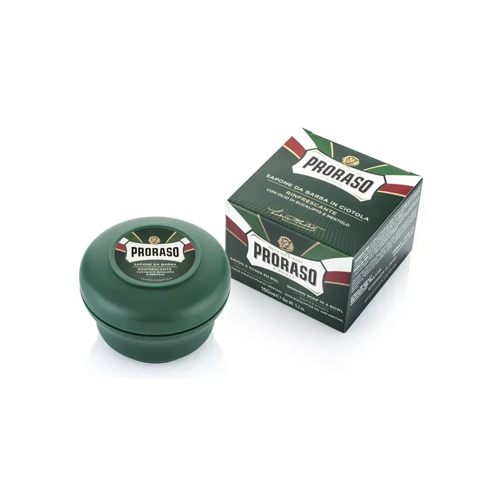 Мыло для бритья Proraso Shaving Soap Jar Refresh Eucalyptus с эвкалиптом и ментолом освежающий 150 мл