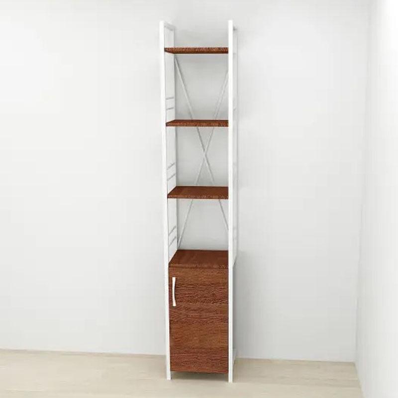 Этажерка Ferrum-decor Коннект 4/34 с тумбой ДСП 179x34x28 см Белый/Венге (FRD-105535) - фото 4