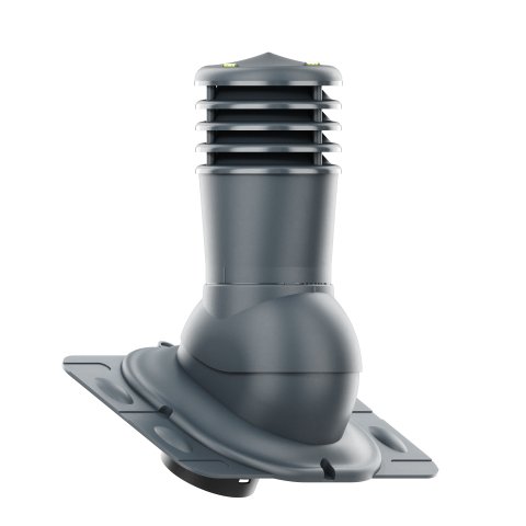 Выход вентиляционный утепленный универсальный Kronoplast KU 150 мм для всех видов кровли Ral 7016 Серый антрацитовый (KU 2-9)