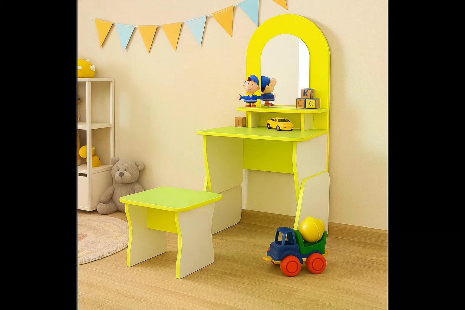 Дитяча ігрова стінка Перукарня Yellow/Lime - фото 4 Дитяча ігрова стінка Перукарня Yellow/Lime - фото 4