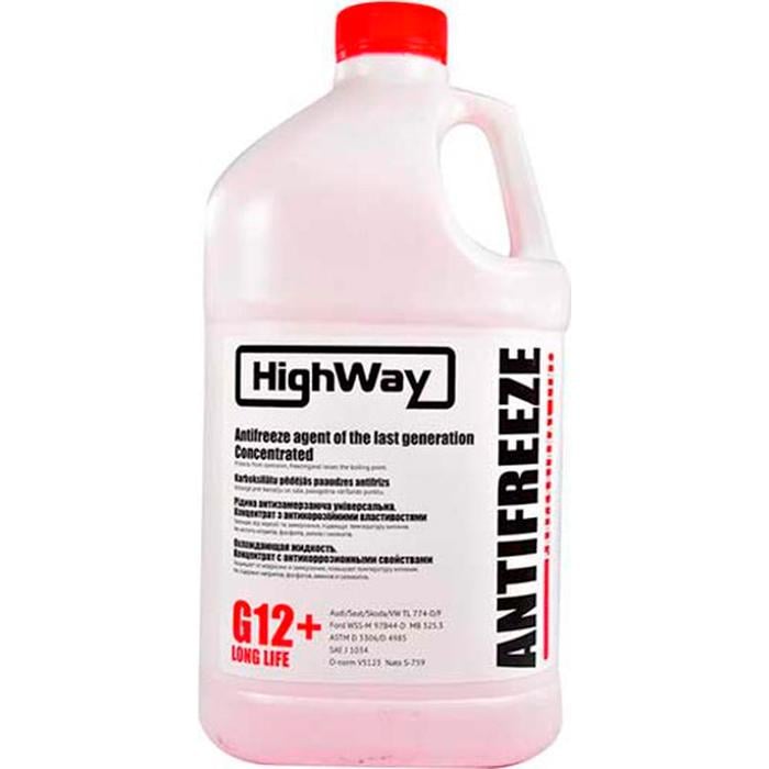 Антифриз HighWay G12+ концентрат 3,78 л 701492 Красный (48694)