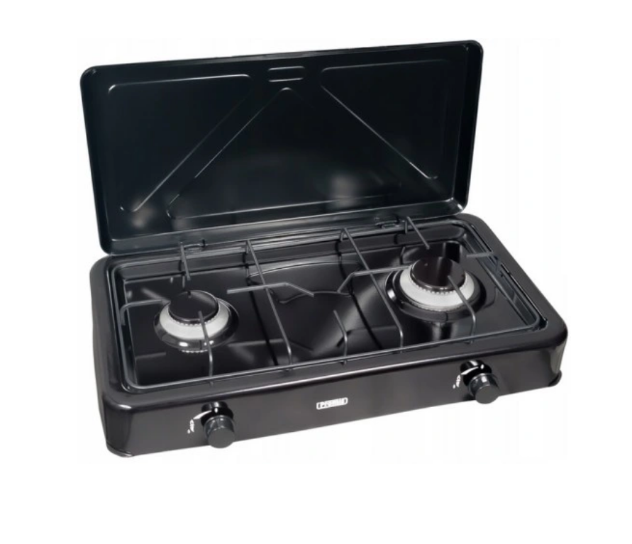 Плита газовая Nurgaz-3006 настольная 2-х конфорочная с крышкой Черный (3006) Плита газовая Nurgaz-3006 настольная 2-х конфорочная с крышкой Черный (3006)