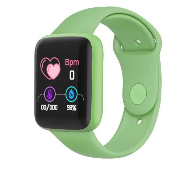 Смарт-часы Smart Watch Y68 пульсометр Зеленый