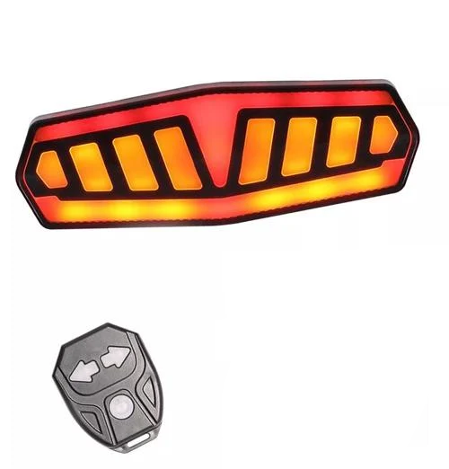 Велофонарь FY-1828 с указаниемм поворотов red/yellow waterproof Type-C Li-Ion