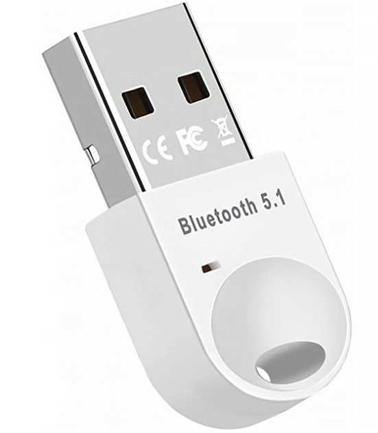 Адаптер Bluetooth 5.3 Kayfovo PA23 для комп'ютера ноубука навушників USB White (28247) Адаптер Bluetooth 5.3 Kayfovo PA23 для комп'ютера ноубука навушників USB White (28247)