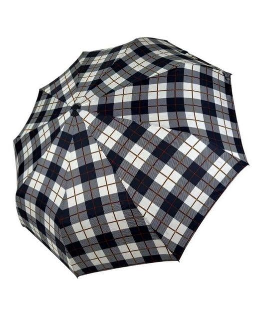 Парасолька Lantana автомат на 9 спиць у клітку Синій з білим (LAN952)
