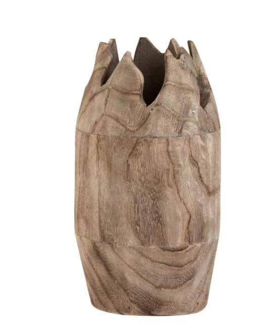 Ваза фигурная J-LINE из дерева манго 40 см