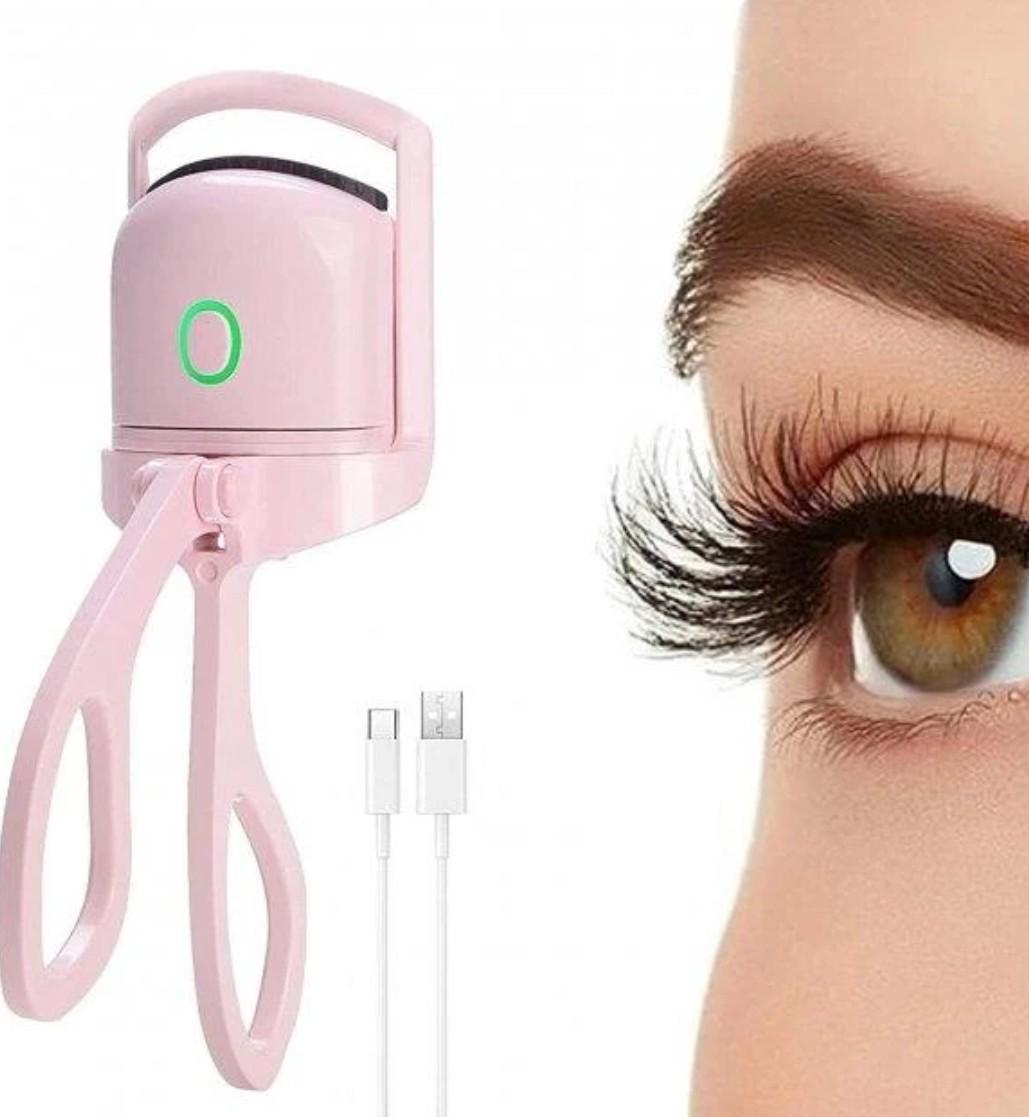 Щипці для завивки вій Eye lashes machine USB Рожевий (18586162) - фото 2